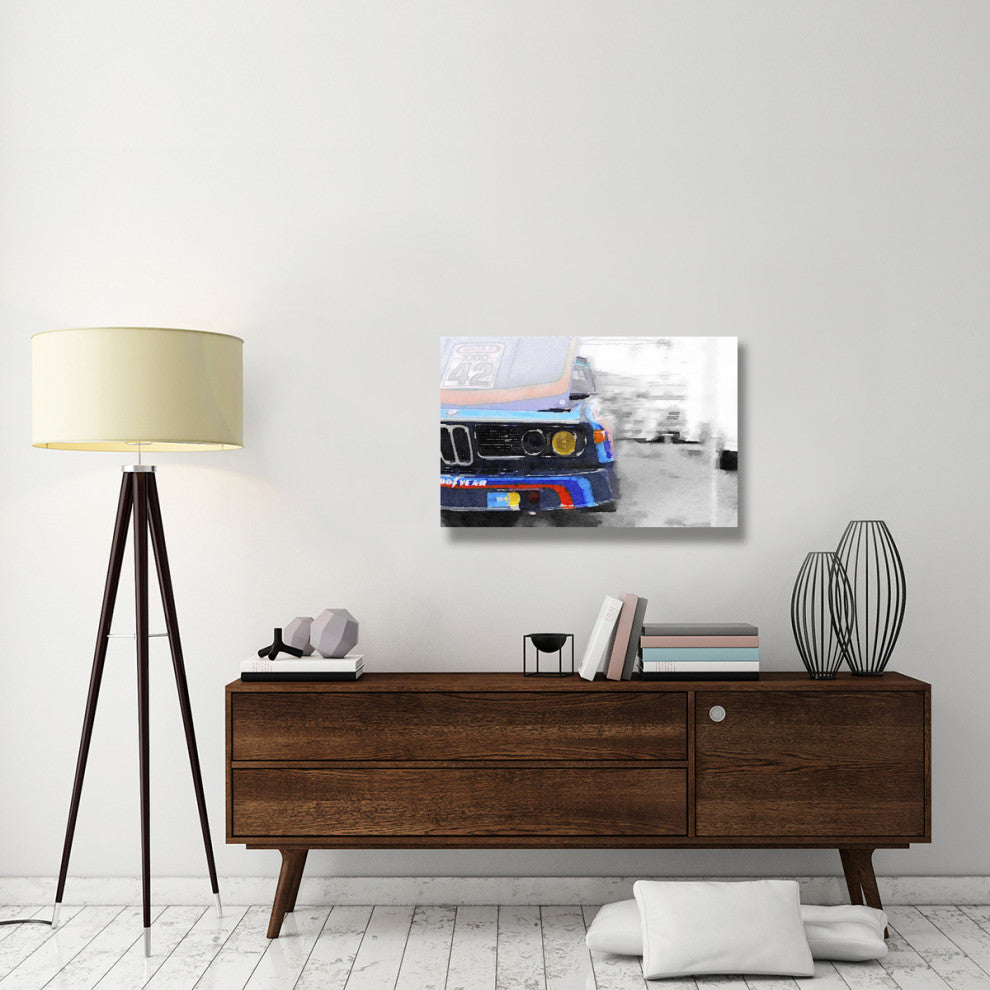 "BMW Lamp and Grill Watercolor" Fine Art Print