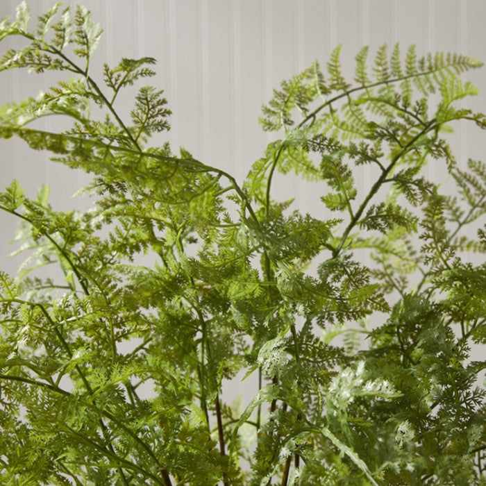 Luxe Soft Fern Faux Floral Artificial Plant Large 36 in Drop In Leaves Designer