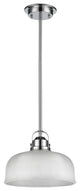 IRONCLAD, Industrial-style 1 Light Chrome Finish Ceiling Mini Pendant, 11" Wide