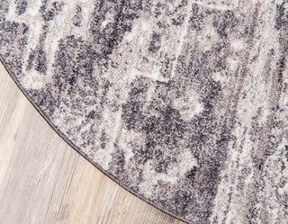 Southwestern/Lodge Boheme 5' Round Smoke Area Rug