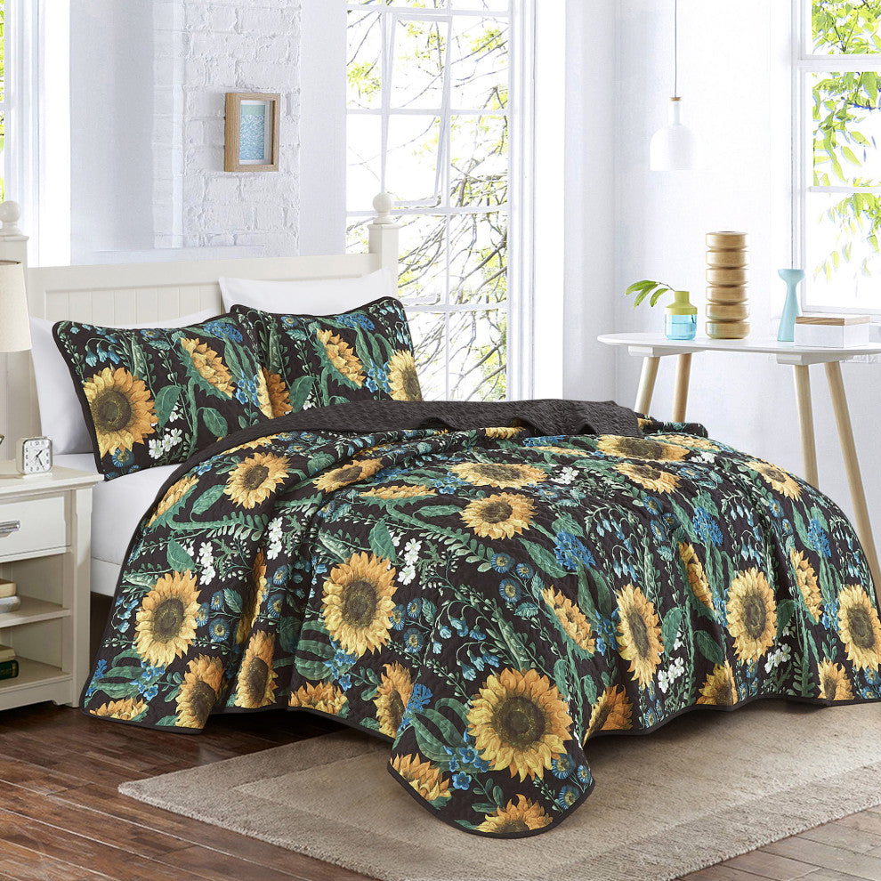 Sunny 3 Piece Bedspread Set, King