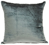 20" X 7" X 20" Transitional Charcoal Solid Pillow Cover With Poly Insert