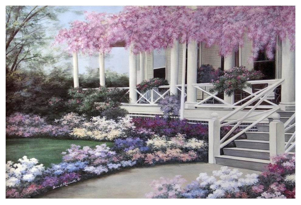 "Garden Veranda" Digital Paper Print by Diane Romanello, 38"x26"