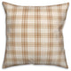 Orange Plaid 18x18 Spun Poly Pillow