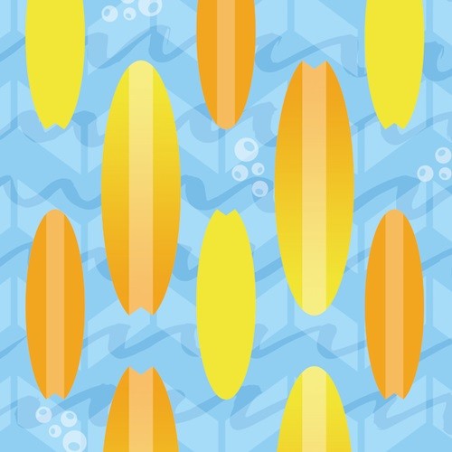 "Surf Board City" Pillow 20"x20"