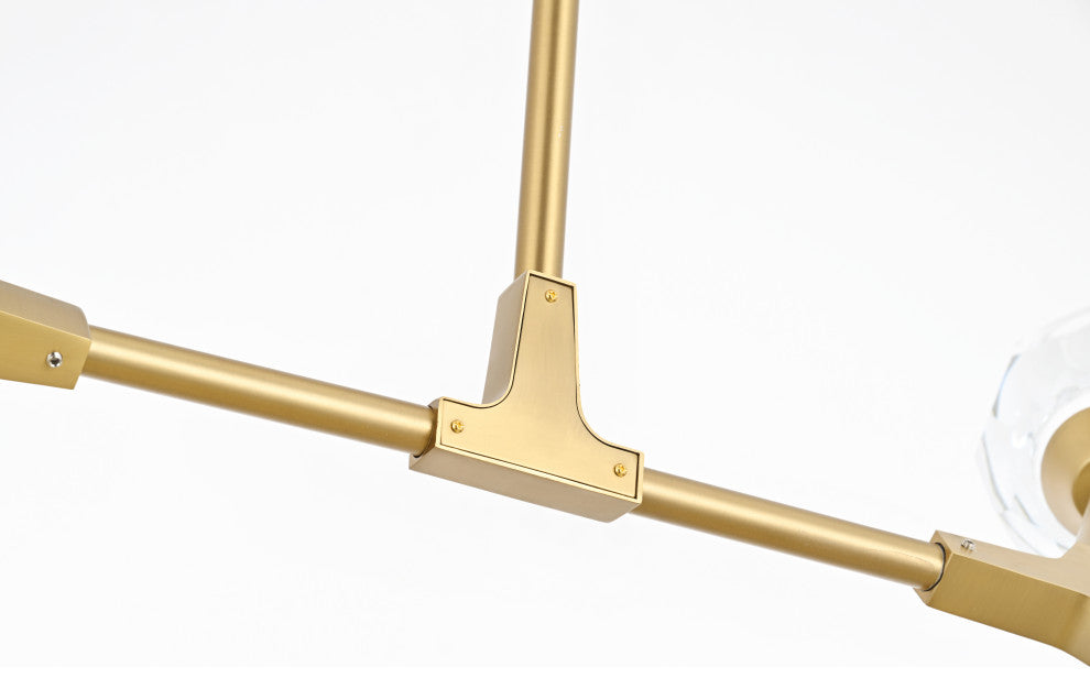 4 Light Pendant, Gold