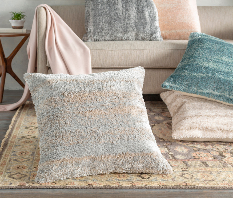 Surya Flokati FKT-006 21" x 21" Pillow Cover