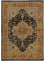 Oriental Weavers Sphinx Andorra 7138B Rug, Gold/Gray, 6'7"x9'6"