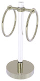 Clearview Vanity Guest Towel Ring with Dotted Accents, Polished Nickel