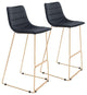 Adele Barstool (Set of 2) Black & Gold