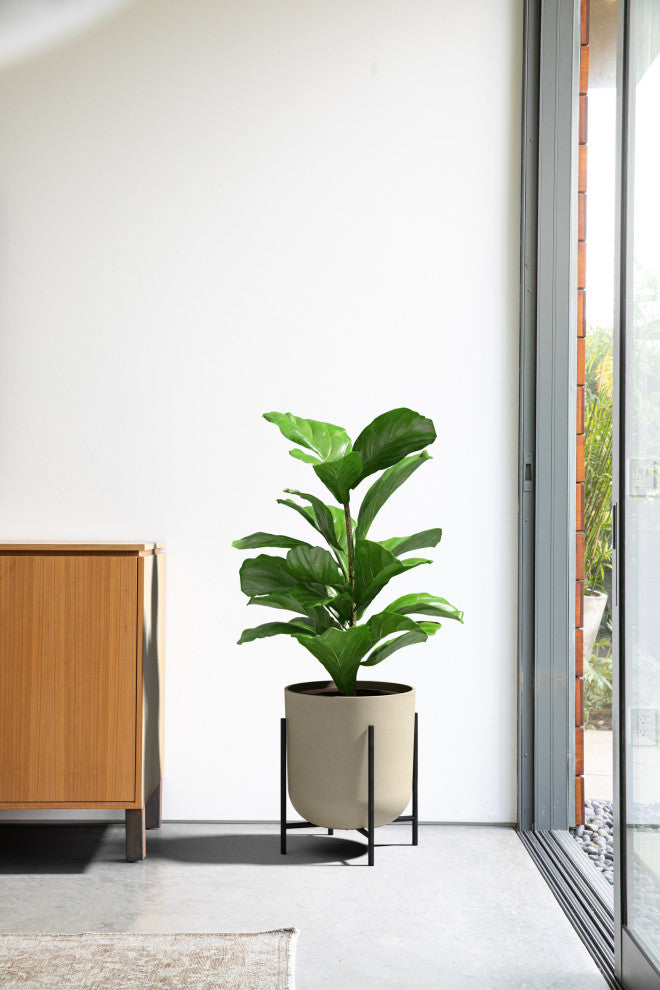 Veradek Mason Series Raised Kona 15" Planter With Stand 2 Pack Sand