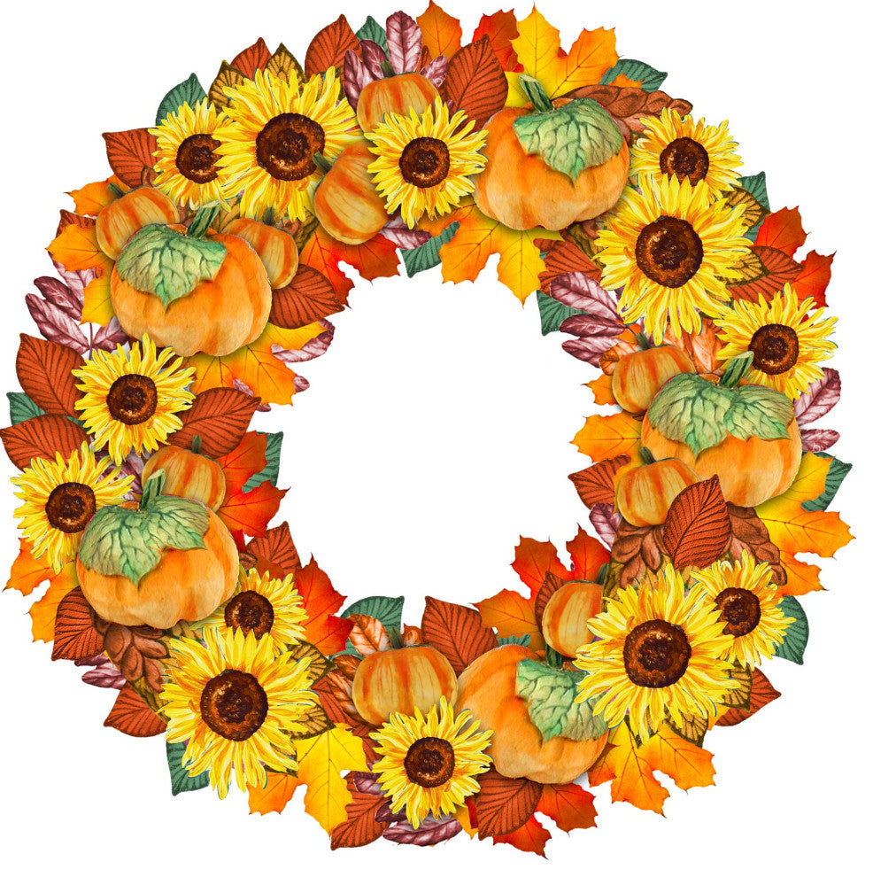 Flower Fall Wreath Decor
