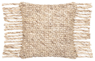 Surya Narvik Brown Pillow Shell With Polyester Insert 18"H X 18"W