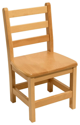 RRI Goods Ladderback Kids Wooden Chair Set of 2, 16"