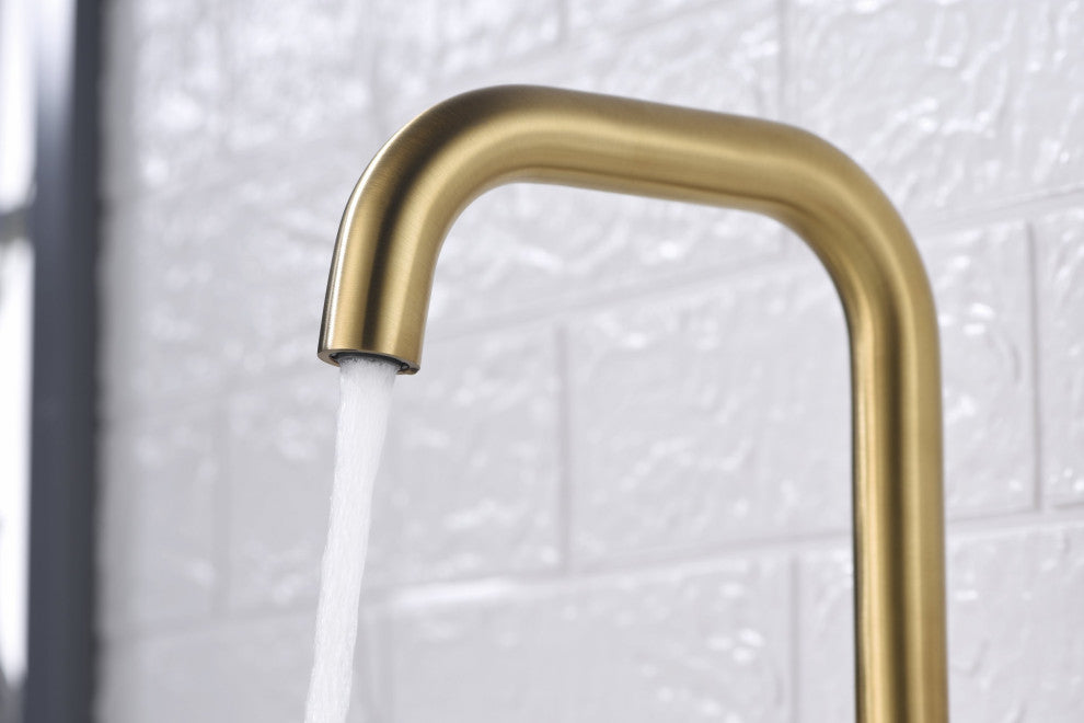 Ultra Faucets UF5700X Two Handle Bathroom Widespread Faucet, Brushed Gold