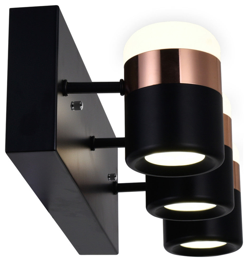 Moxie LED Vanity Light With Black Finish