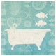 "Pacific Bath I" Digital Paper Print by Studio Mousseau, 26"x26"