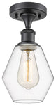 Innovations 516-1C-BK-G652-6-LED 1-Light Semi-Flush Mount, Matte Black