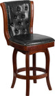 26" Cherry Wood Stool