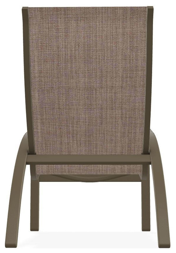 Kendall Sling Stackable Outdoor Lounge Chair, Augustine Fennel/Beachwood