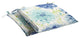 Sorra Home Gardenia Seaglass Corded Chair Pad, Set of 2, 17"x19"x2"