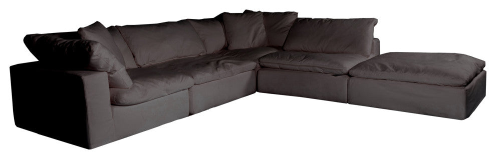 First of A Kind Clay Dream Modular Sectional Livesmart Fabric Light Gray