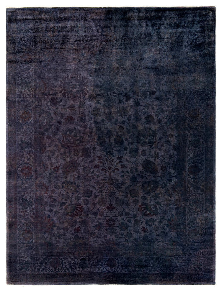 Fine Vibrance, One-of-a-Kind Hand-Knotted Area Rug Gray, 8'3"x10'5"