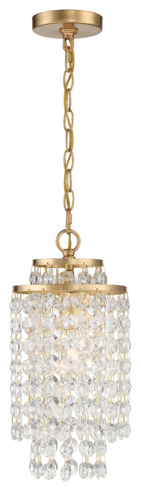 Gabrielle One Light Chandelier in Antique Gold