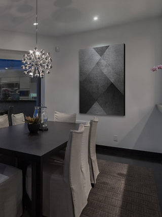 "Hardly Visible" Painting Print on Brushed Aluminum