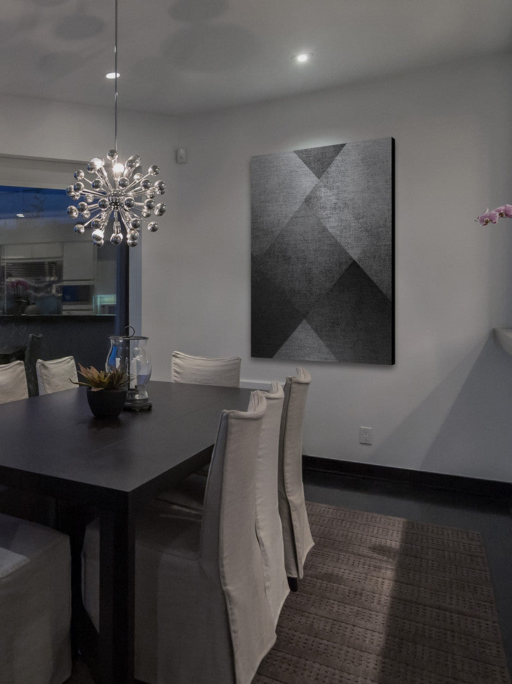 "Hardly Visible" Painting Print on Brushed Aluminum