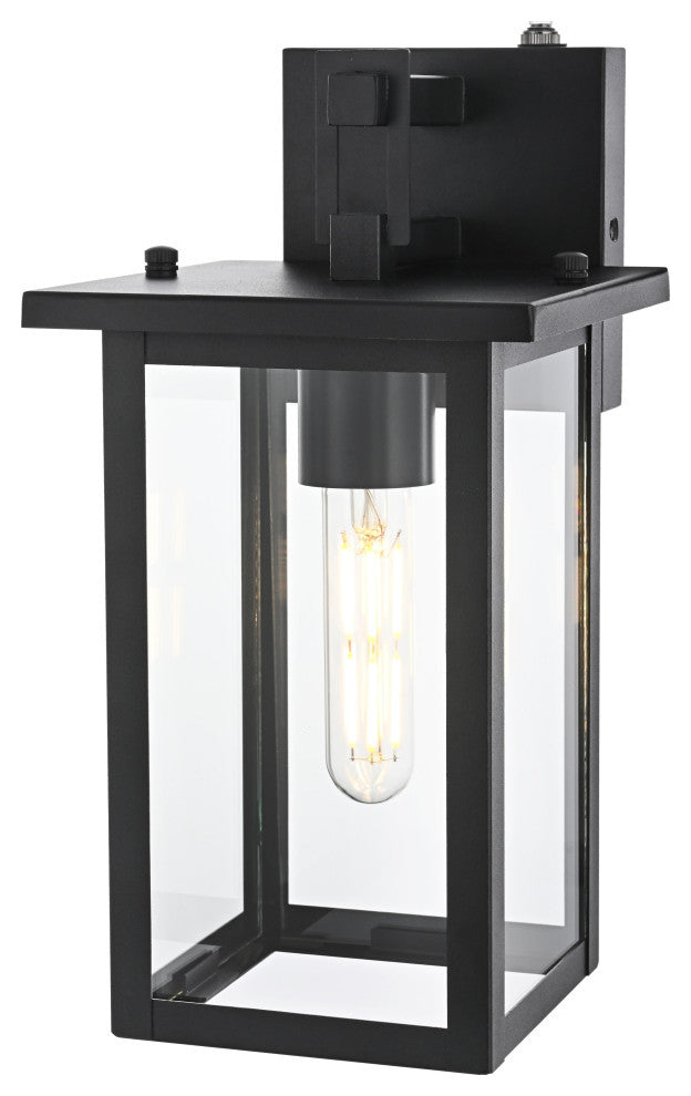 Home Living 6" Outdoor Wall Sconce, Black