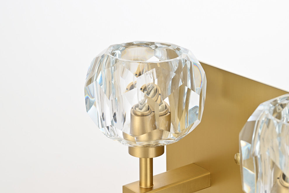 4 Light Wall Sconce, Gold