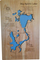 Big Spirit Lake, Iowa-Wood Lake Map, Medium Standout