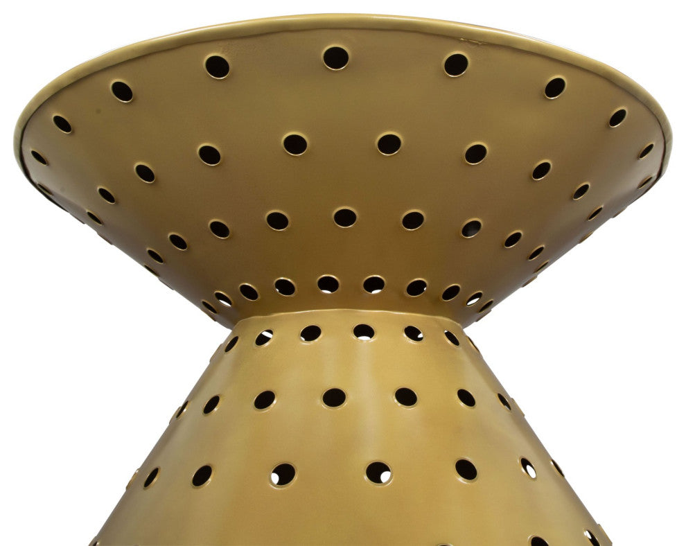 Coffee Table, Round, Aluminum, Metal, Gold, Lounge Cafe Lobby Hospitality