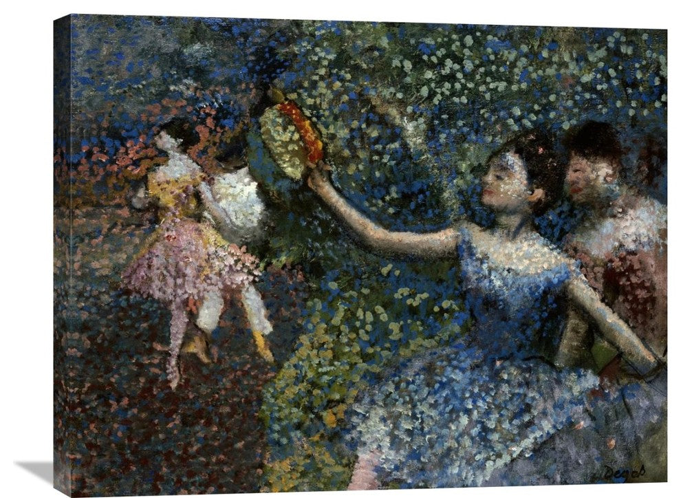 "Dancer With a Tambourine" Stretched Canvas Giclee by Edgar Degas, 30"x20"