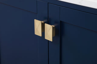 Blue 72" Double Sink Bathroom Vanity