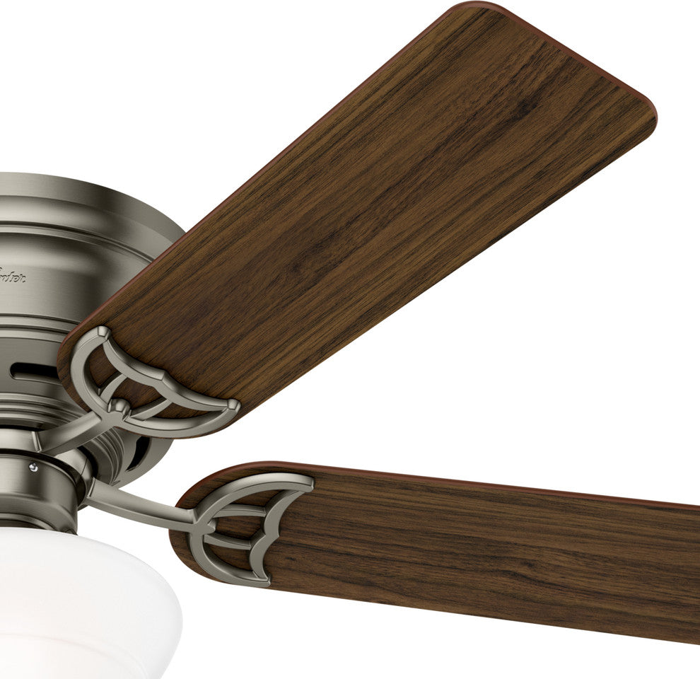 Hunter Fan Company 52" Low Profile III Plus Antique Pewter Ceiling Fan W/ Light