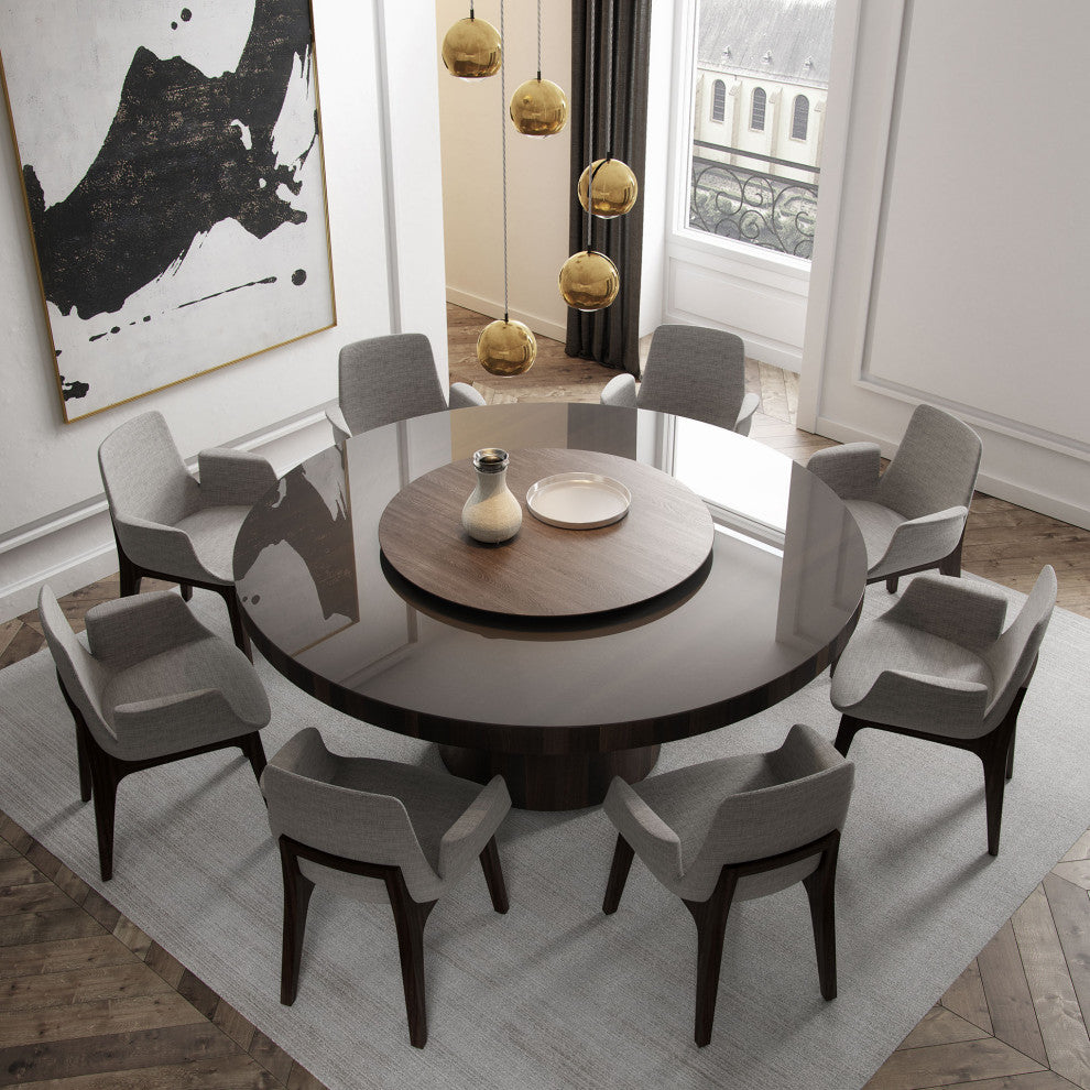 Mercer Dining Arm Chair, Gibraltar Fabric and Seared Ash