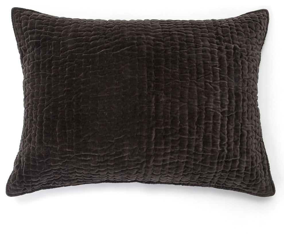Nathan Pillowcase Sham, Charcoal, Standard