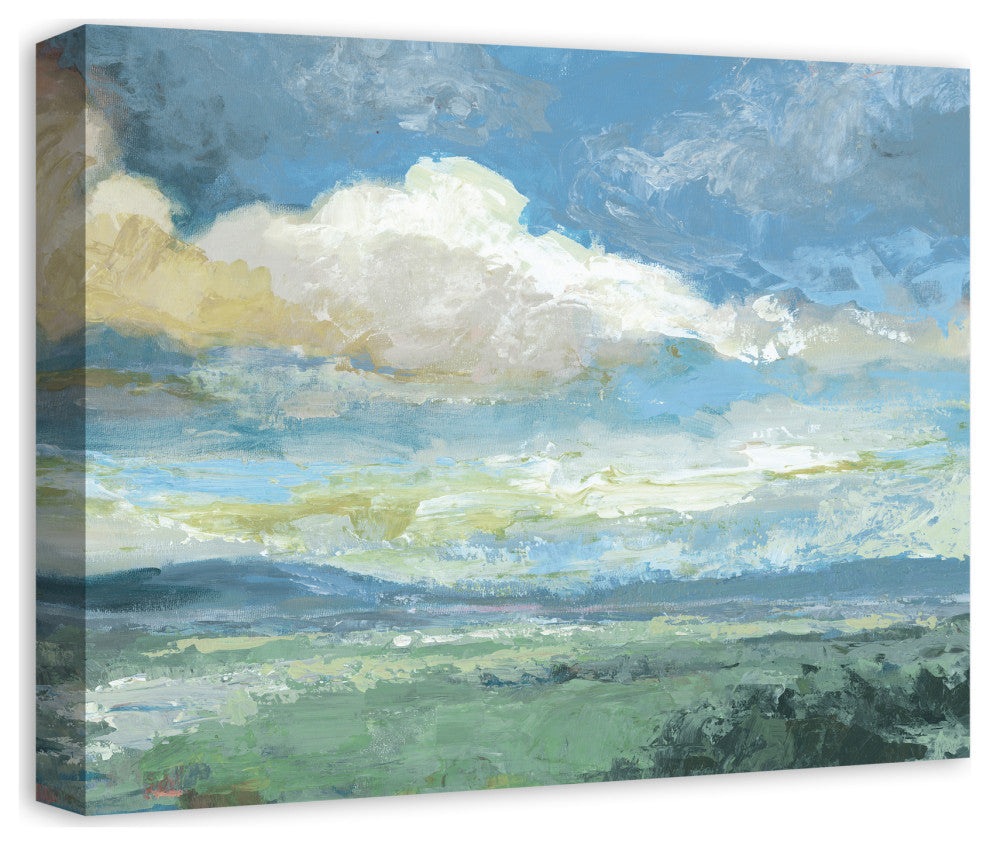 Cloudy Rolling Hills 16x20 Canvas Wall Art
