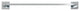 Italia CA3618 Capri Polished Chrome 18" Towel Bar