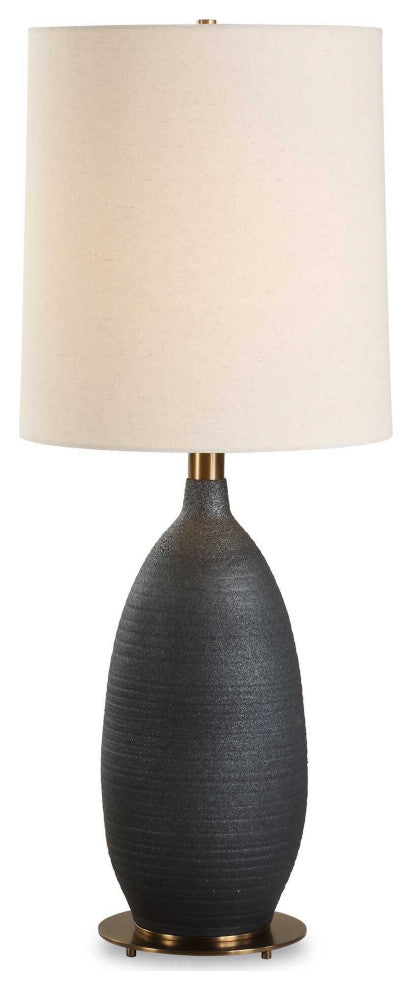Uttermost Bower Matt Black Table Lamp