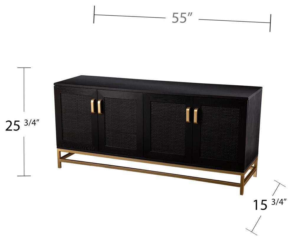 Alessandra Contemporary 4-Door Media Console