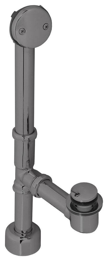 All Exposed Tip Toe Bath Waste - 14" Make-Up, 17 Ga. Tubing In Oil Rubbed Bronze, Oil Rubbed Bronze