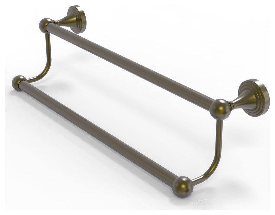 Sag Harbor 24" Double Towel Bar, Antique Brass