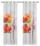 Bloomville Set of 2 Art Drapery Panels, Grommets