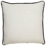 Jaipur Living Ordella White/Black Geometric Throw Pillow 22", Poly Fill