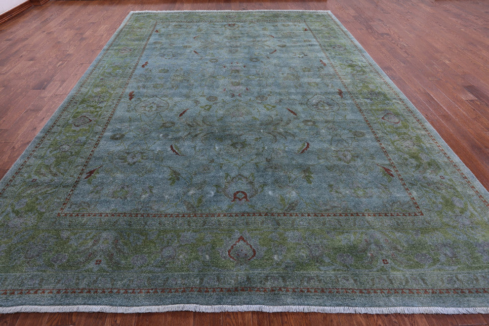 Overdyed Full Pile Hand-Knotted Wool Rug 10' 1" X 14' 0" - WR1602