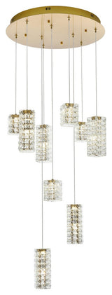 Aston LED Pendant in Satin Gold