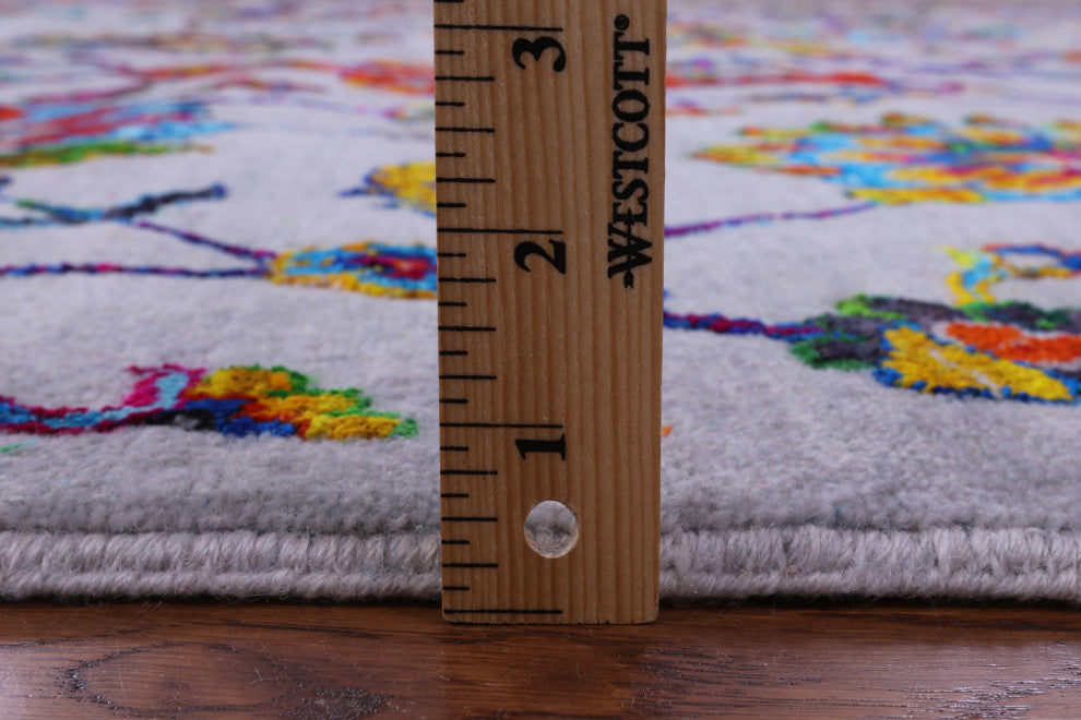 9' 10" X 14' 4" Persian Handmade Wool & Silk Rug - Q15571